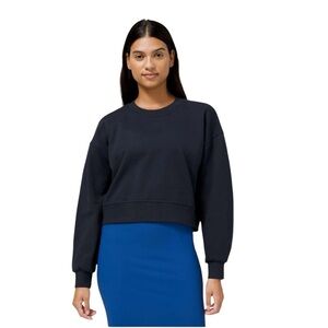 Lululemon NWT Perfectly Oversized Crop Crew True Navy Sz 10